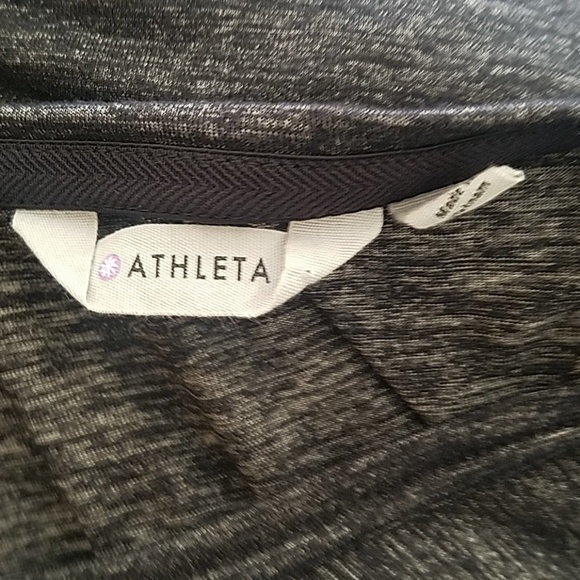 Athleta women XS long sleeve Tulip dress ruched Athleisure above knee minimalist - Picture 7 of 7